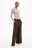 Mock Turtleneck Thong Bodysuit