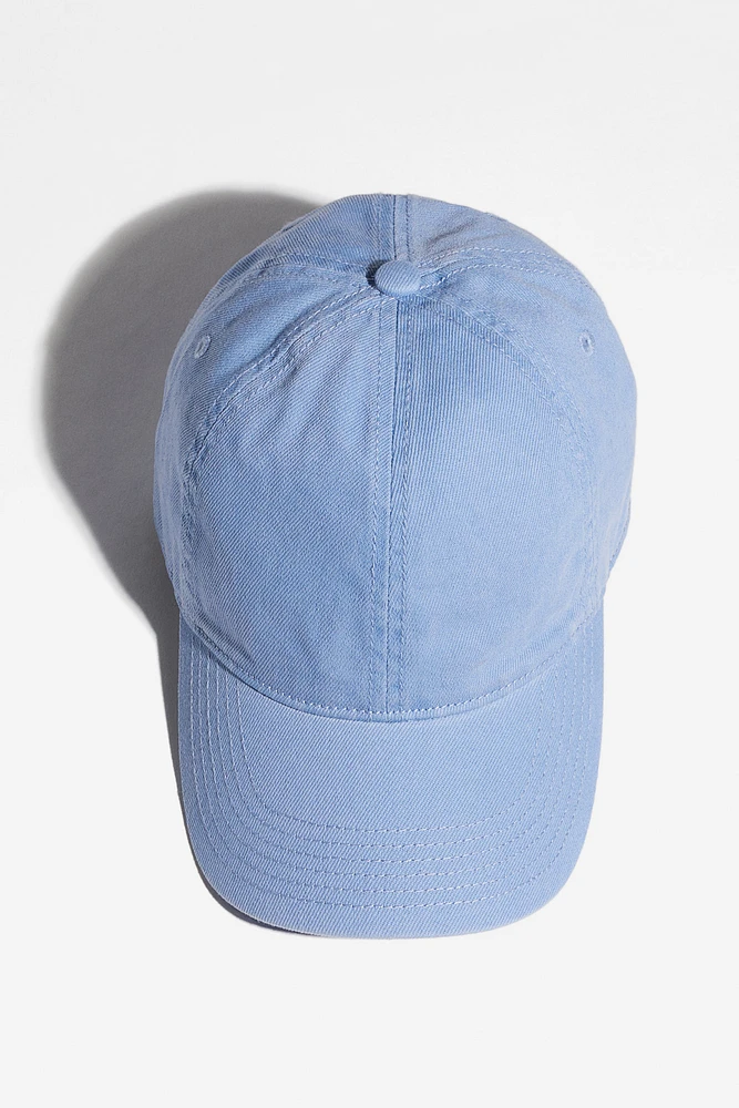 Casquette en denim délavé