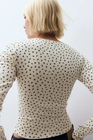 Picot-Trimmed Cotton Top