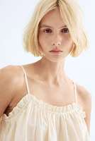 Ruffle-Trimmed Camisole Top