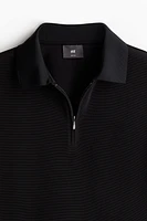 Slim Fit Half-zip Polo Shirt