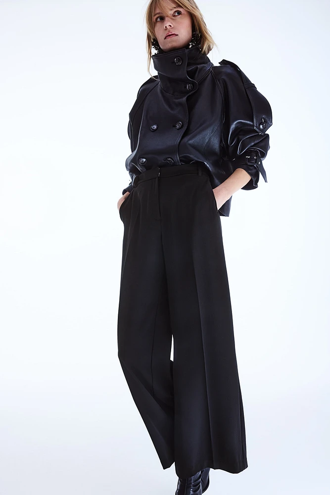 Wide-Leg Dress Pants