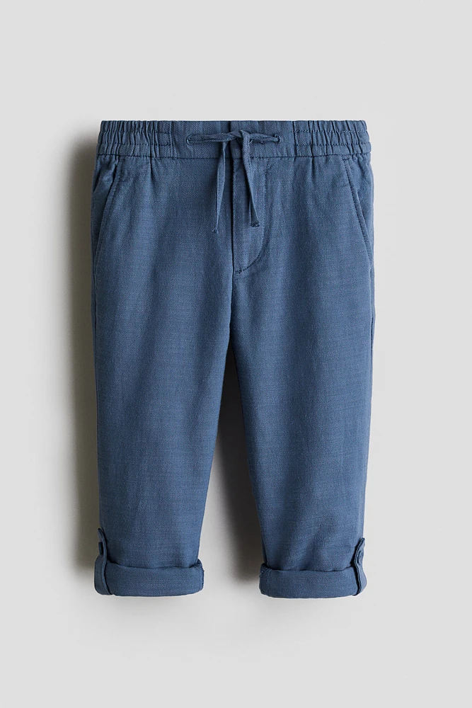 Cotton Roll-Up Chinos