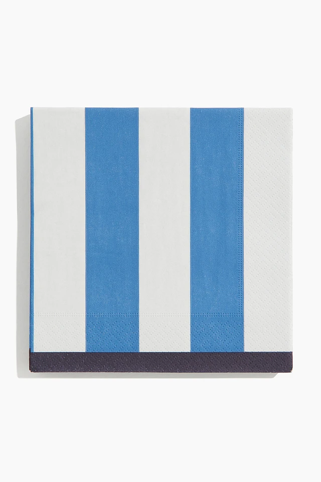 20-pack Striped Paper Napkins