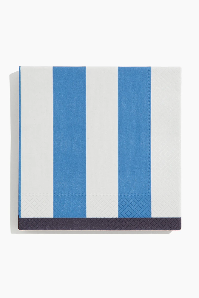 20-pack Striped Paper Napkins