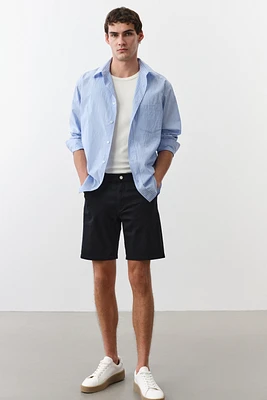 Regular-Fit Twill Shorts