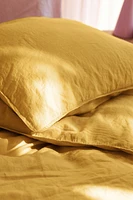 Linen-blend Twin Duvet Cover Set