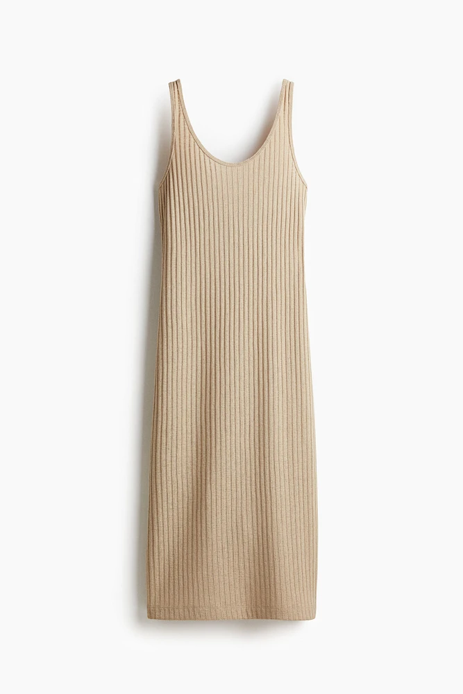 Robe en tricot côtelé