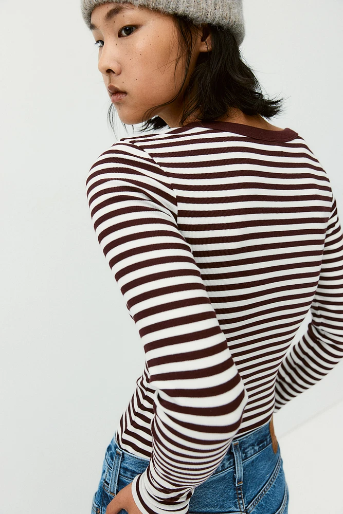 Ribbed Jersey Top