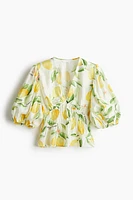 Blouse à encolure en V