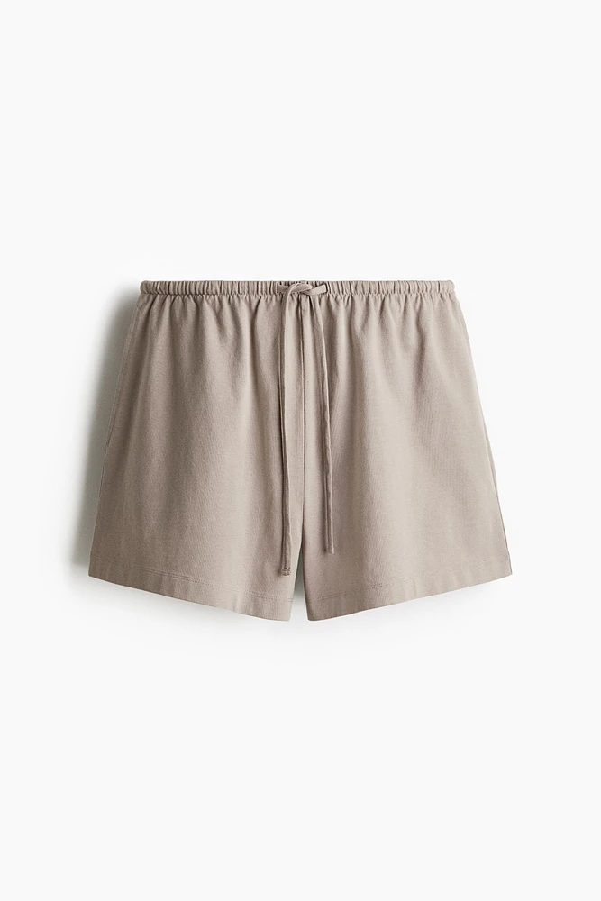Cotton Shorts with Drawstring