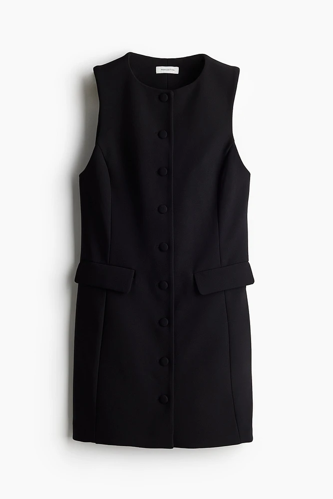 Sleeveless Jacket Dress