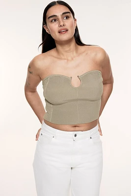 Rib-knit tube top