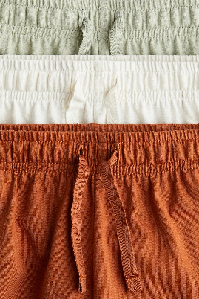 3 culottes courtes en jersey