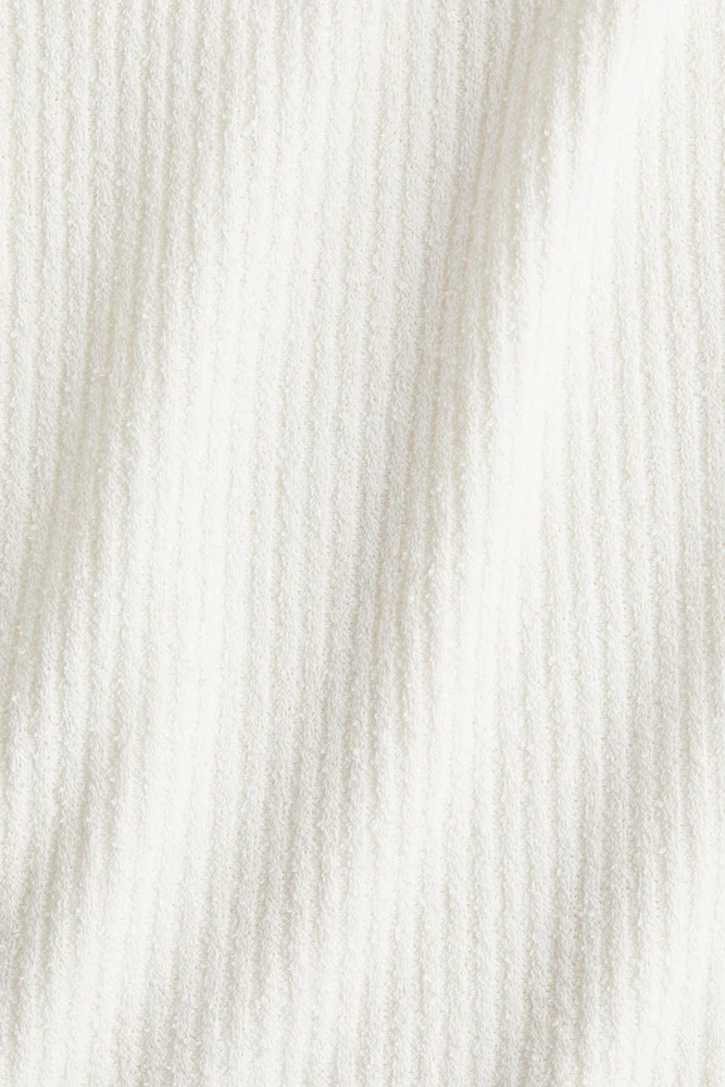Haut à épaules nues en tricot côtelé