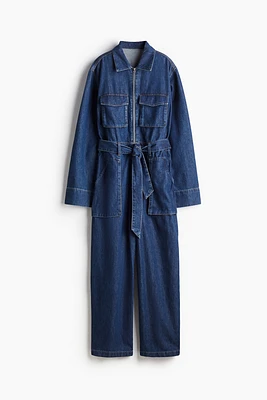 Denim Utility Jumpsuit