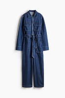 Denim Utility Jumpsuit