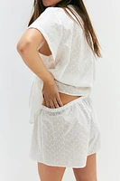 Pajamas with Eyelet Embroidery