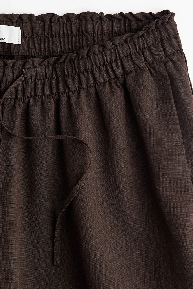 MAMA Before & After Linen-Blend Pants