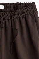 MAMA Before & After Linen-Blend Pants