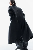 Long Wool-Blend Coat