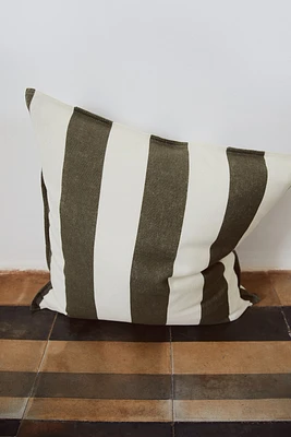 Housse de coussin en lin mélangé