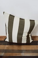 Housse de coussin en lin mélangé