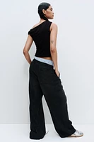 Denim Pull-on Pants