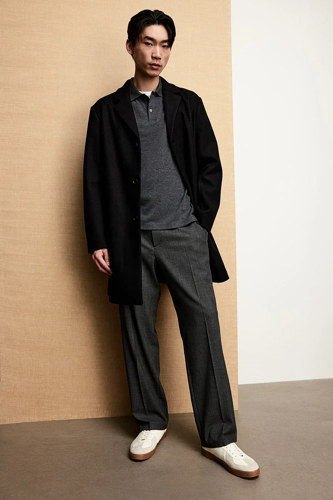 Slim Fit Wool-Blend Coat