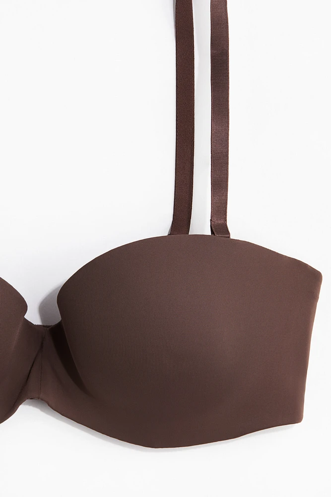 Padded Microfiber Balconette Bra