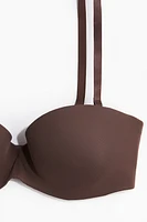 Padded Microfiber Balconette Bra