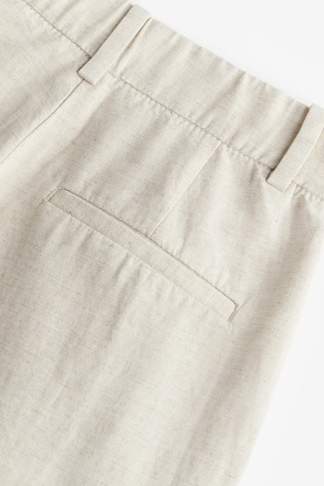 Linen-blend Pants