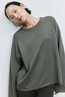 Roll-edge Sweater