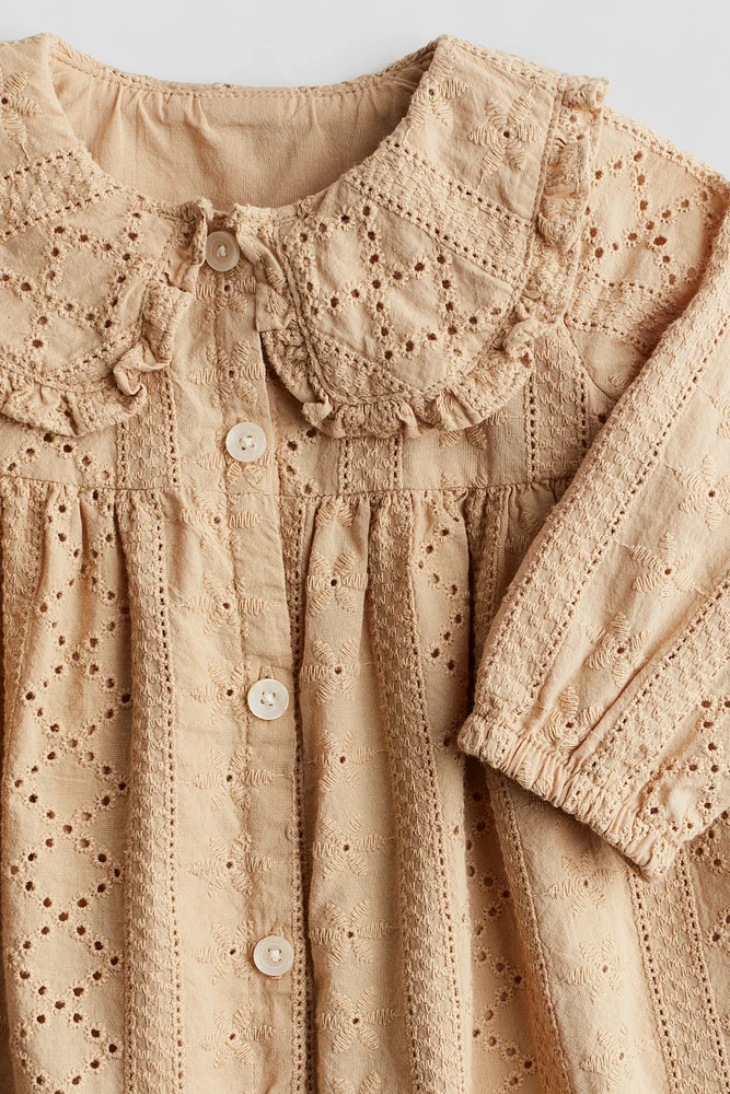 Eyelet Embroidered Cotton Dress