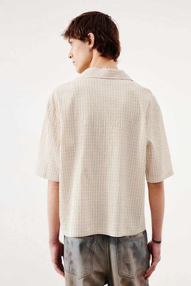 Loose-Fit Seersucker Resort Shirt