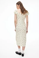 Robe maxi avec détail à nouer