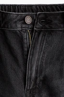 Frayed-Edge Denim Shorts