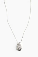 Rhinestone-Embellished Pendant Necklace