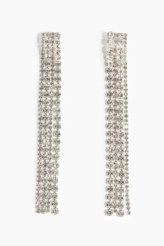 Long Rhinestone Earrings