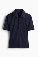 Ribbed Polo Shirt