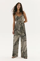 Tie-Belt Jumpsuit