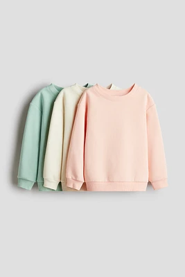 3-pack Brushed-Inside Sweatshirts