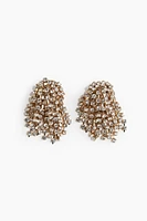 Rhinestone-Chain Earrings