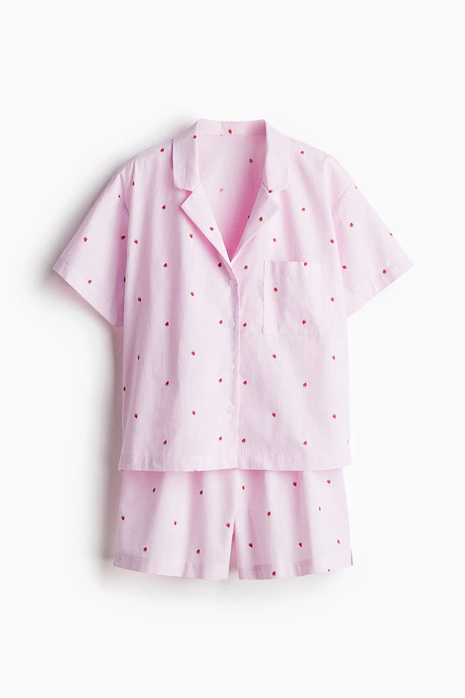 Pajama Shirt and Shorts