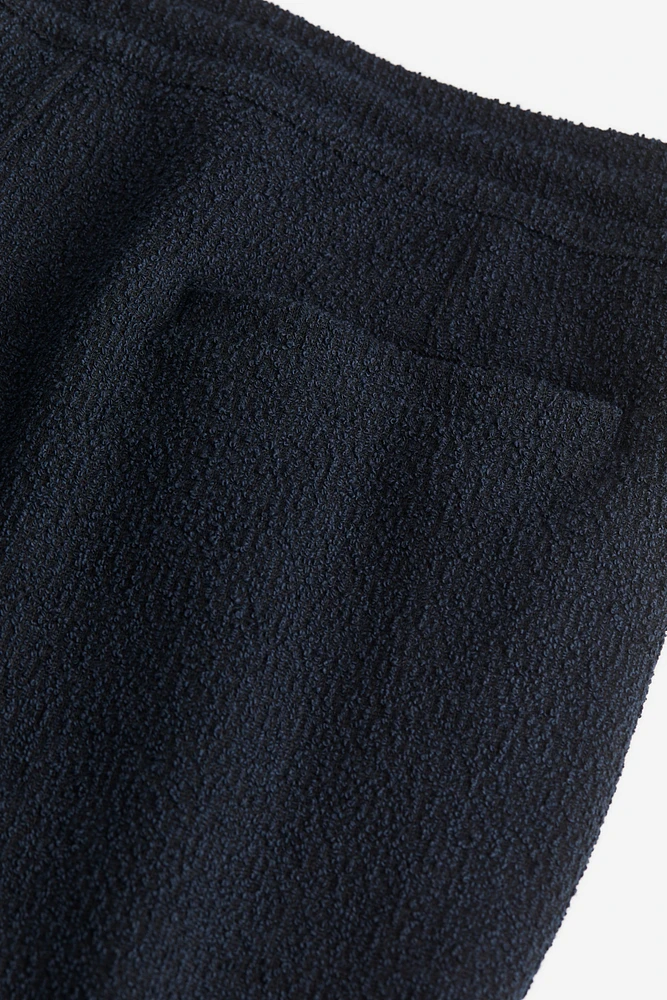 Regular Fit Bouclé Jersey Pants