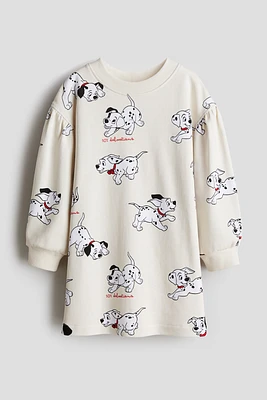 Printed sweatshirt dress