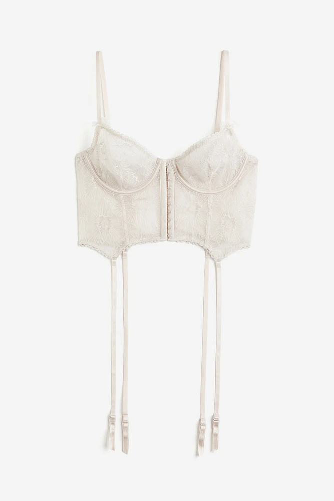 Non-padded Embroidered Bustier