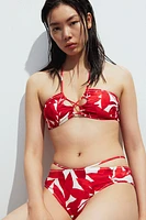 Tie-Detail Brazilian Bikini Bottoms