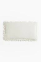 Ruffle-trimmed Cushion Cover