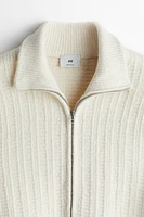 Regular Fit Textured-Knit Cardigan